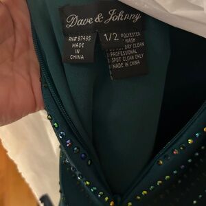 Emerald Green prom dress size 1/2